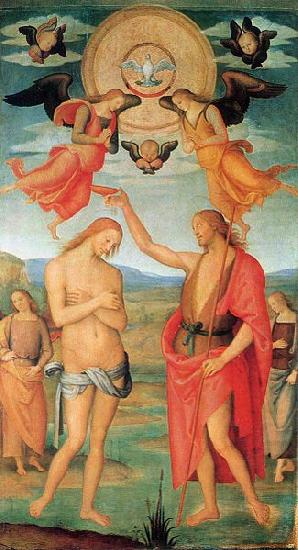 The Baptism of Christ, Pietro Perugino